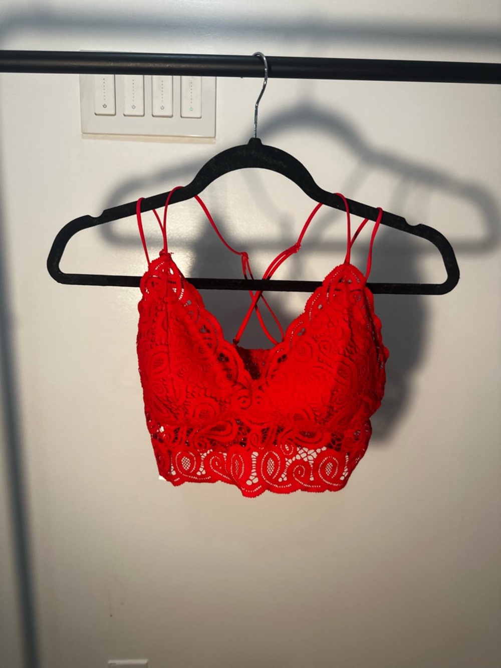 PINK by Victorias Secret Red Lace Bralette